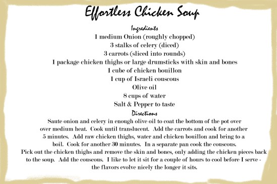Chicken soup recipe card2